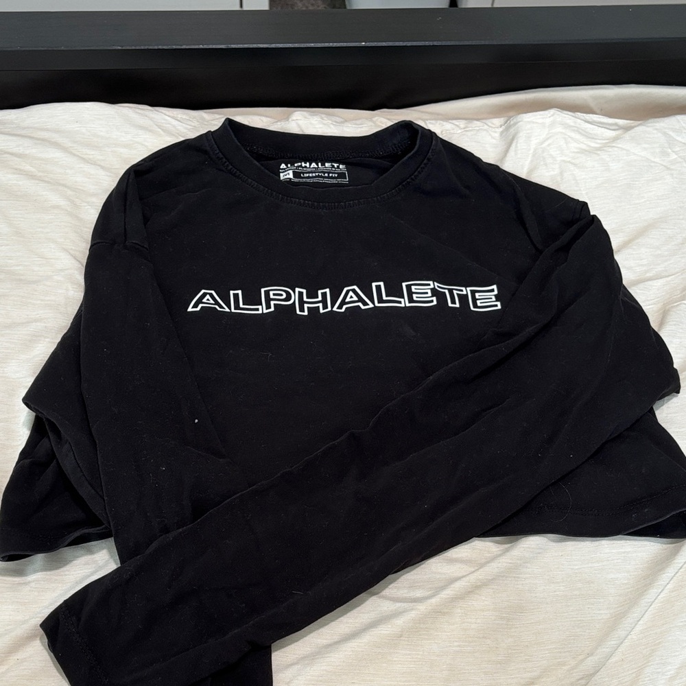 Alphalete Black Crop Top